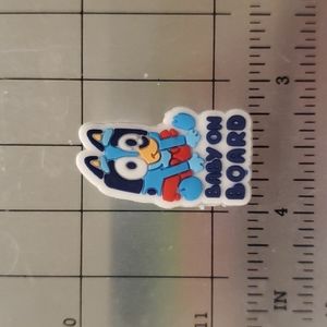 NEW Bluey Show Baby Bluey Baby On Board Croc Shoe Charm